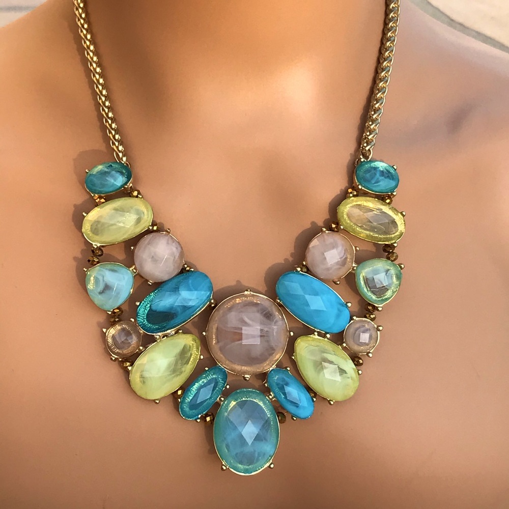 Multi Color Statement Necklace